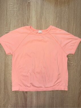 Athleta Coral Short Sleeve Athletic Top